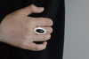 OLIO E ACETO sterling silver black stun star OA08F14 POEA1